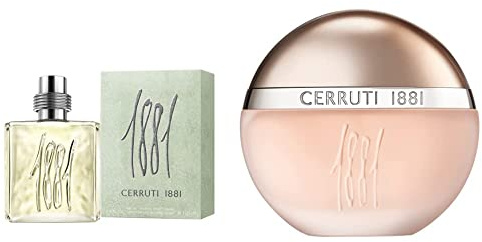Cerruti 1881, für Ihn, Eau de Toilette, Spray, Aftershave; 100 ml & 1881 Femme, Eau de Toilette, Spray, für Sie, ein originaler, zarter Duft von einem zugelassenen Fachhändler, 100 ml (1er Pack)