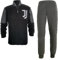 JUVENTUS Pigiama Uomo Lungo in Pile Full Zip FC Nuova Collezione Art. JU14134 (Nero, XXL)