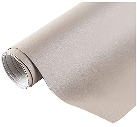AITAF Vinyl Faux Leather Fabric Car Upholstery Fabric Pu Leather Fabric Leather Paint For Clothes Texture Materials For Chair Seat Sofa Furniture DIY Crafting Diy Material (Color : Light grey)