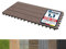 Floordirekt WPC Fliesen 60x30 cm, 1 Stück = 0,18m² Terrassenfliesen, Klickfliesen, Balkonfliesen in Holzoptik - Bodenbelag für Balkon & Terrasse - wetterfest mit Drainagefunktion | Dunkelbraun | Royal
