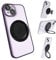 GCQOO Magnetic Phone Ring Holder for PopSocket Kickstand for iPhone 12 13 14 15 Series Compatible with MagSafe Removable Phone Grip Stand