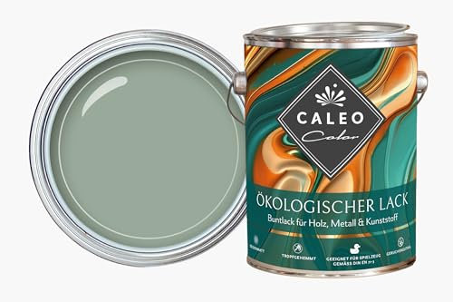 Caleo Color Lack JURA Salbeigrün, 0,68 Liter - ökologischer Lack für Möbel - natürlich, lösemittelfrei, spielzeugtauglich
