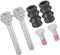 Partuto Rear Brake Caliper Pin - for VW Transporter Metal Black - 6 Pcs