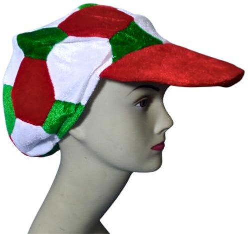 NARAMAKI Cappello Italia Tifoseria Calcio - Berretto Italia Napoli Tricolore - Poliestere - Taglia Unica - Unisex
