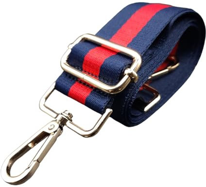 KraftsbyLondon Correa cruzada ajustable de lona tejida de 1.5 pulgadas para bolsas de lona, cierre de lágrima (herrajes - dorado)