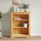 LVHUIDEH Bücherschrank Schrank Vitrinenschrank Flurschrank mit 3 Fächer Mexiko-Stil Kiefernholz 81 x 29 x 100 cm