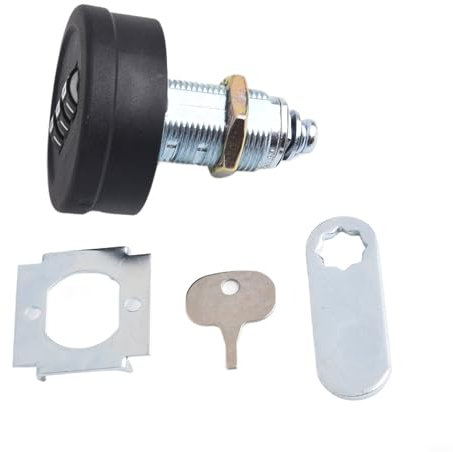 Yuanpgky Serratura a combinazione per cassetti, in plastica + lega di zinco + acciaio, per cassetti e roulotte, per cassette postali, mobili, armadietti in legno e acciaio (30 mm, nero)
