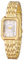 SIBOSUN Quadratische Damen-Armbanduhr, Quarz, Edelstahl, Kristall, modische Uhren, 1. Goldfarben, Armband