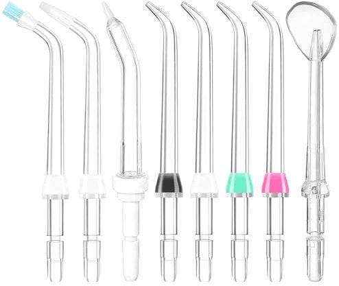8 Stück Mundduschen, Munddusche-Düsen-Set, Ersatz Klassisch Jet Tipps, Ersatzköpfe für Waterpik, Zahnärztlich Wasser Jet Düse Zubehör für Wasserpik Wasser Flossers und Andere Mundduschen