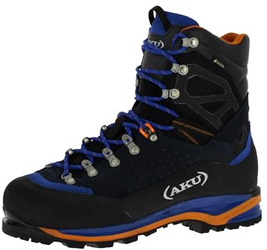 AKU Hayatsuki GTX wasserdichte und seigesenfeste Hochtourenschuhe für Bergsteigen und Eisklettern (B-Ware) Blue/Orange EU 47,5