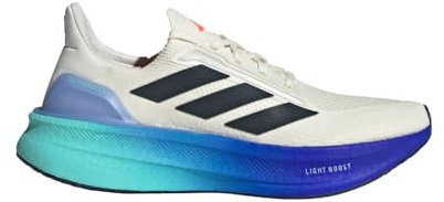 adidas Ultraboost 5 - Tenis para hombre, Blanco roto/Tinta Aurora/Rojo Solar, 13