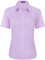 J.VER Womens Short Sleeve Blouse Dress Shirts Stretch Fitted Formal Button Down Shirts Business Work Blouse Summer Casual Tops for Ladies Lavender L
