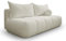 Kaiser Möbel - Sofa mit Schlaffunktion und Bettkasten - Couch 3 Sitzer - 207 x 103 cm - Klappsofa, Relaxsofa Wohnzimmer, Schlafsofa ohne Armlehnen - Aesthetic, Skandinavisch - Piano Boucle Ecru