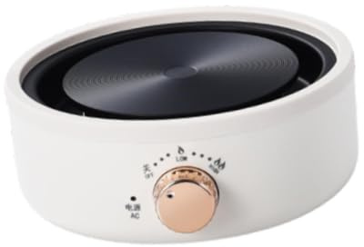 DimyFew Mini Hot Plate elektrischer Herd EU Adapter kompakt für Picknick und Tee Raum, Weiß
