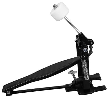 Milisten Schlagzeug Stampfen Pedale Für Musikinstrumente Trommelteile Drumpad Und Sticks Double-kick-drum-pedal Doppeltes Trommelpedal Musikinstrumente Aluminiumlegierung Schwarz