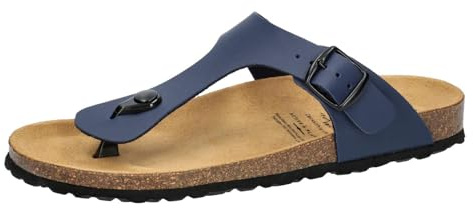 Lico Damen Bioline Trend Pantoletten, Marine, 42 EU