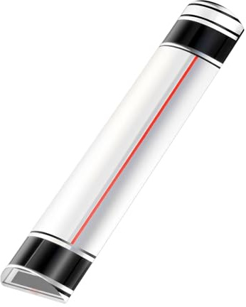 Ergonomische Gleitskala Lupe mit Linse und rutschfestem Griff, Bastellineal, Werkzeug für Stricken und detailliertes Handwerk, Acryl-Lineal mit Schiebemarker