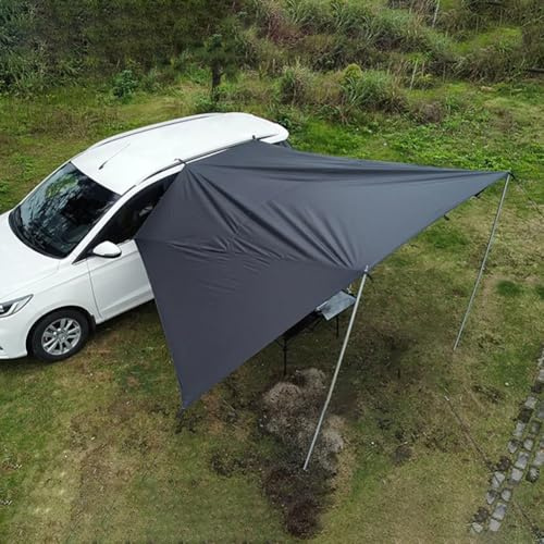 MOOWI Auto Markise für VW Multivan ID. Buzz 2003-2024 2025+, wasserdichte UV-Sonnenschutz Vorzelt Auto mit Saugnäpfen für Camping Reisen Strand Picknick,L 2.5m*4m