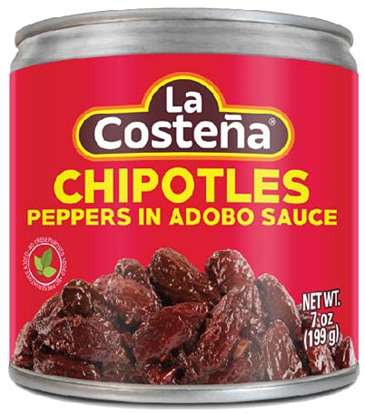 La Costena Chipotle Peppers in ADOBO Sauce 199g 7oz 1 pack