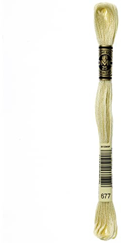 DMC 6-Strand Embroidery Cotton Floss, Very Light Old Gold