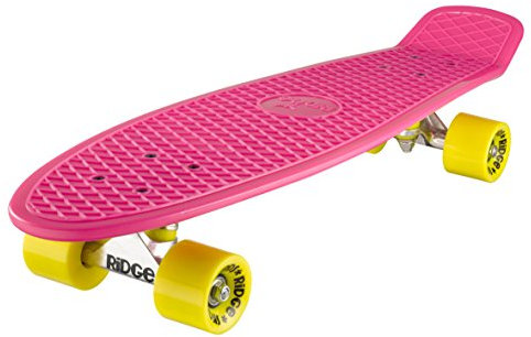 Ridge PB-27-Pink-Yellow Skateboard, Pink/Yellow, 69 cm