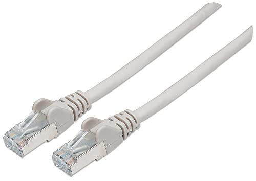 Intellinet Network Patch Cable, Cat6, 5m, Grey, Copper, S/FTP, LSOH/LSZH, PVC, RJ45, Gold Plated Contacts, Snagless, Booted, Polybag