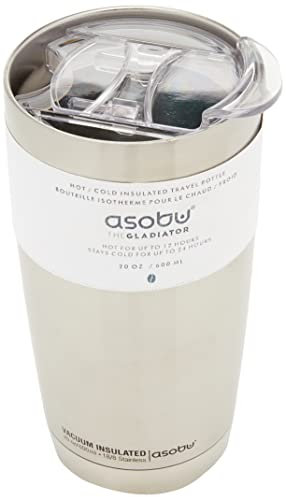 Asobu BF20 Silver Vaso termo GLADIATOR 600ml plata, Acero Inoxidable
