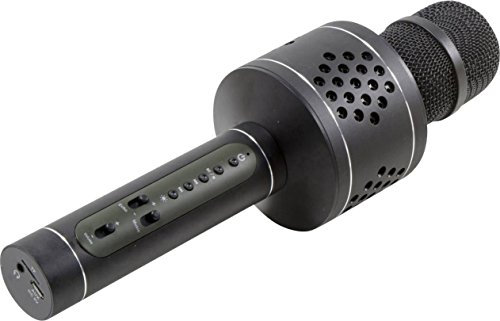 MusicMan Wireless Bluetooth V4.2 Microfono Karaoke Altoparlante portatile AUX Echo e funzione TWS Prodotto musicale portatile KTV Vocal&Karaoke APP Compatibile per cantare duetti BT-X35 (Nero)
