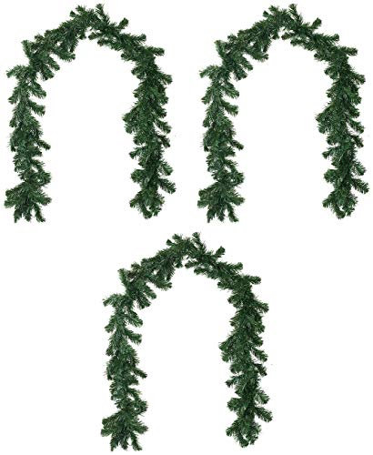 Britesta Tannengirlande Schmücken: 3er-Set Deko-Tannengirlande zum Selberschmücken, 180 cm (Weihnachtsgirlande Schmücken, Deko Girlande, Weihnachtsbaum)