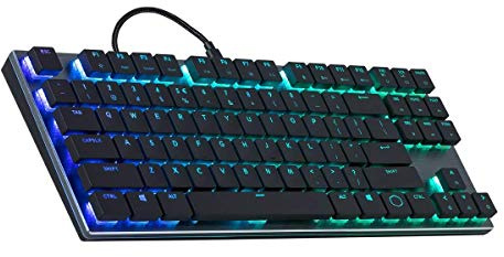 Cooler Master SK630 Tenkeyless Mechanical Keyboard with Cherry MX Low Profile Switches in Brushed Aluminum Design