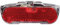 AXA+TipTop Gepäckträgerrücklicht Slim Steady 50mm weiß ca. 70g 930900 +Patches, Fahrradlicht, Rear