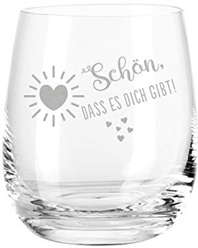 GRAVURZEILE Tivoli - Schön dass es Dich gibt - Teelicht Geschenke für Mama als Muttertagsgeschenk - Lustige Geschenke für Frauen auch als Geburtstagsgeschenk für Frauen