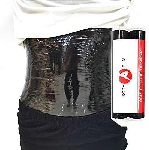 ZGDFSM 60 Meter Osmotic Kunststoff Body Wrap Shaper Sauna Workout & Schweiß Verbesserung Bauch Reduziert Cellulite Wrap Body Film für Gewichtsverlust (2 Rollen)