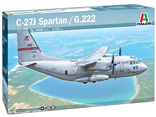 Italeri 1450S - 1:72 C-27J/G.222 “Spartan”, Modellbau, Bausatz, Standmodellbau, Basteln, Hobby, Kleben, Plastikbausatz, detailgetreu, unlackiert