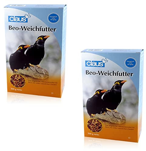 claus Beo-Weichfutter - Alleinfutter für Beos - Doppelpack - 2 x 500 g
