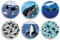 6 x 10 cm Orca-Wal Vinyl-Aufkleber – Meerestier-Muster Cartoon Unterwasser Tier Killer Scrapbooking Geschenk #79014