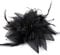 Sibba Flower Hats Clip Tea Party Corsage Haarnadel Haarspange Schwarze Blumenfeder-Haarnadel Schmetterling liefert Kleider-Stirnband-Set Valentinstag (Blumen-Staubblätter-Stil)
