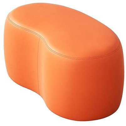 YSUEFIJO Sitzbank Outdoor, Polsterbank Klein, Sitzhocker Rund Leder, Sitzwürfel Garten, Belastbar Bis 150 Kg, für Schlafzimmer, Flur, Wohnzimmer