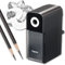 Art Pencil Sharpener PSL124 - Black, Long Point, Adjustable Points, Max. 19 mm Lead Tip, Sketch/Dessin/Art Asmix (Japan Import)