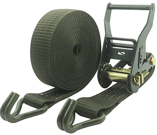 Spanngurte für Anhänger, Ratsche, Spanngurte mit Haken, Spanngurt, Automobil, Ladung, LKW-Spanner, 3,8 cm dickes Doppelhakenseil, 15 m
