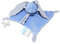 BABY NAT' - Grande Peluche Lapin Bleu - 50 cm - Douce et Confortable pour Bébé - Collection Mystère - Idée Cadeau de Naissance - Convient Dès La Naissance et Lavable À 30° - BN0619