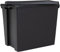 TENLITE Extra Large 92L Black Bam Plastic Storage Box with Lid | Strong Impact Resistant Heavy Duty Containers Stackable and Nestable | Recycled Plastic (92L)