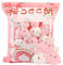 GDGZT Hase Plüsch Kissen, Niedliche Plüschtiere mit Hasenpuppen, Abnehmbare Plüschtiere Kreatives Geschenk für Kinder, Mädchen, Jungen (8 Sakura Hasen)