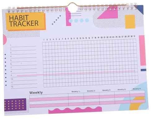 Gogogmee Gewohnheitstracker Journal Undatiertes Monatsplaner Für Ziele Täglicher Gewohnheitstracker Workout Planner Und Motivationskalender Tragbar Und Praktisch Für Lernende