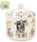 The Leonardo Collection Farmyard Sugar Bowl with Lid | Sugar Pot for All Homes & Offices | Designed by Macneil Studios | Ceramic Bowl with Lid for Sugar, Sweetener or Other Snacks