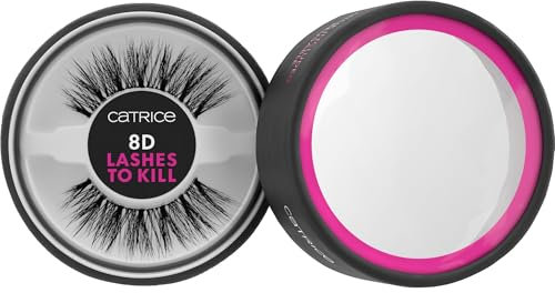 Catrice 8D Lashes To Kill, ciglia finte, n. 010, nero, effetto ciglia finte, vegano, senza particelle di microplastica, senza nanoparticelle, senza profumo, confezione da 1 (1 g)