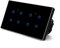 Touch Light Switch,Smart WiFi Touch Switch Tempered Glass panel LED Light Switch(8 Gang-Black)