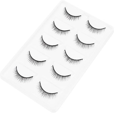 Mikinona Künstliche Wimpern Wispylashes Einzelset Naturwimpern Großpackung 1 Paar Zum Schminken Natural