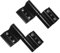 Sivenci - Pack de 2 Bisagras Para Perfilería Convencional 40×20 | Bisagras de 2 Cuerpos Para Perfiles 40 x 20 | Para Puertas y Ventanas Practicables o Abatibles | Apertura Interior Izquierda | Negro