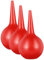 FRCOLOR 3st Schmutz Blasender Ball Saugball Aus Gummi Telefon-reinigungswerkzeug Reiniger Auspressen